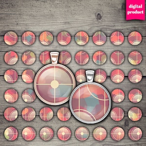 1 Inch Circle Graphics: Cabochons, Bottle Caps, Pendants (Digital Download)