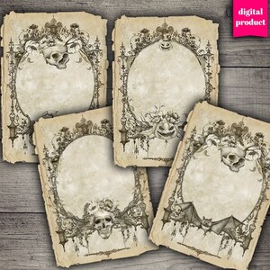 Grunge Halloween Paper: Vintage Digital Download (5x7 in)