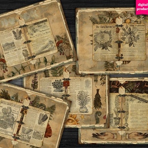 Green Witch Digital Junk Journal: Grimoire Pages (PDF)
