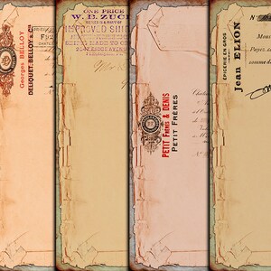 DIGITAL vintage Grunge Ephemera - Digital Collage Sheet Télécharger