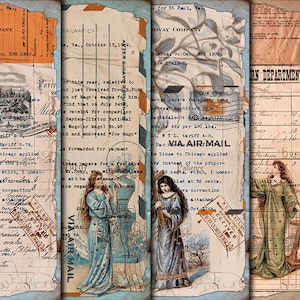 DIGITAL Vintage Grunge Christian Ephemera - Digital Collage Sheet Download