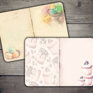 Recipe Book Printables: Vintage Macarons & Cupcakes (Digital Download)