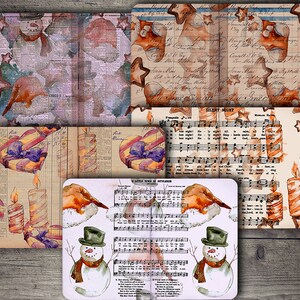 Christmas Junk Journal Printable Pages: Vintage Ephemera (PDF)