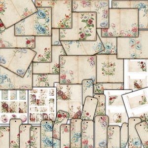 Téléchargement de kit de journal indésirable floral, kit de journal indésirable floral, kit imprimable journal indésirable floral - VBM2912