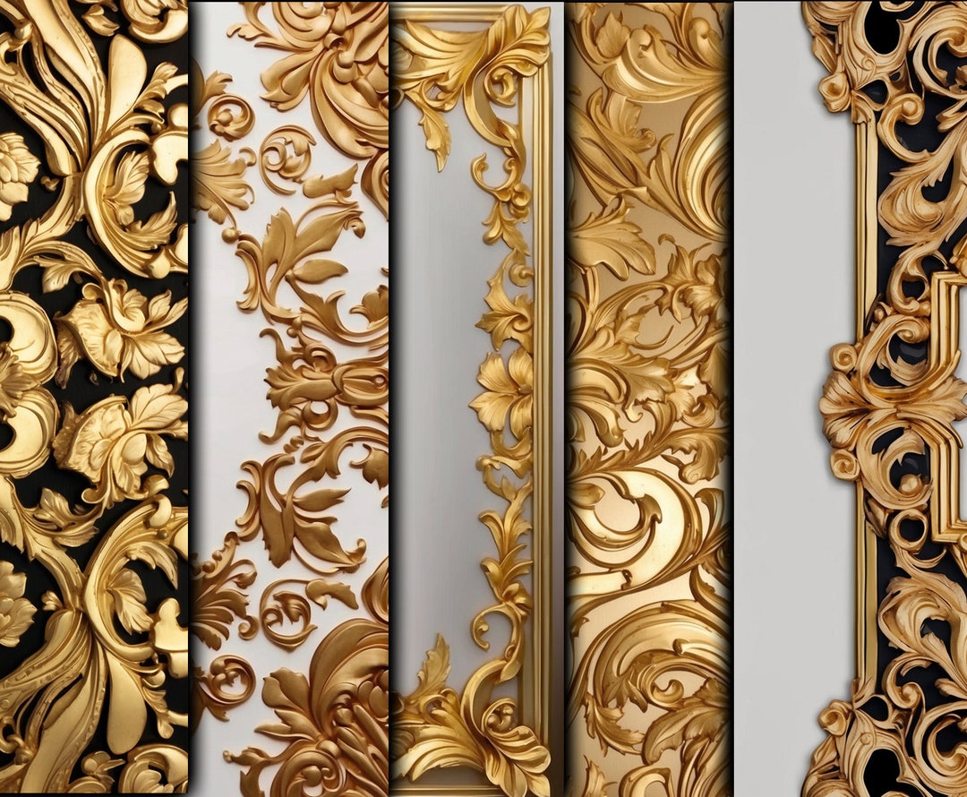 Gold Digital Paper, Printable Scrapbook Paper, Gold Foil Digital Paper ...