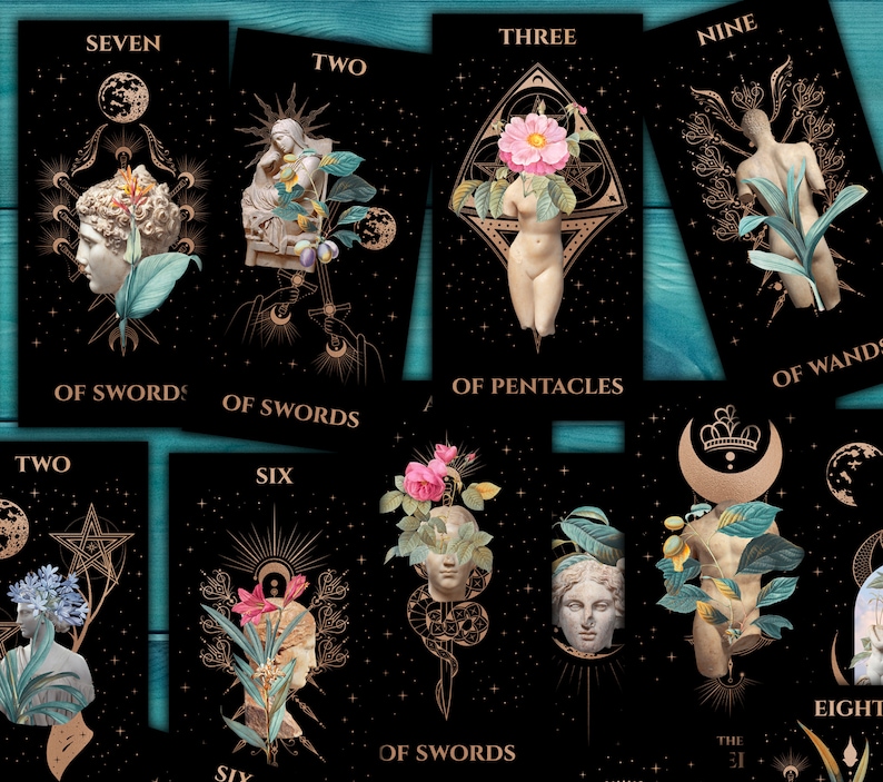 DIGITAL Ancient Hellenic Tarot Cards Printable Greek Gods Etsy