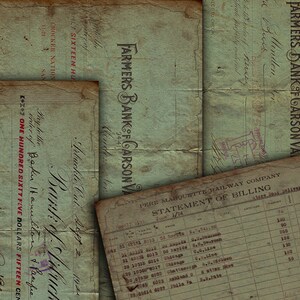 DIGITAL Vintage Grunge Junk Journal Ephemera - Digital Collage Sheet Download - VBM2008