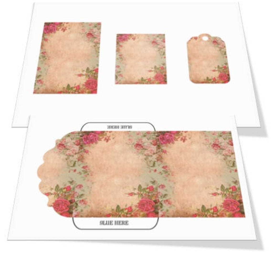 Digital Images Digital Collage Sheet Download Vintage - Etsy