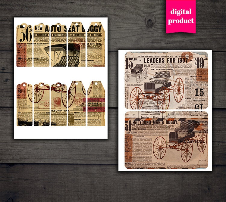 DIGITAL Vintage Junk Journal Kit Printable Grunge Ephemera | Etsy