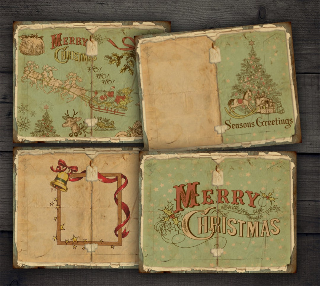 Vintage Christmas Printable: Junk Journal Pages (digital Download) - Etsy