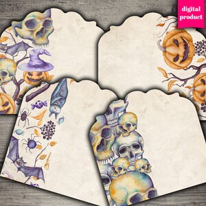 DIGITAL Halloween Printable Envelopes Halloween Graphics Download ...