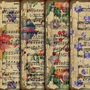 DIGITALE Vintage Weihnachtslieder Notenblätter - Digitale Vintage Weihnachtslieder Papier Download - VBM2164