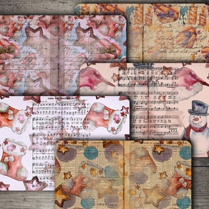 Christmas Junk Journal Printable Pages: Vintage Ephemera (Digital Download)