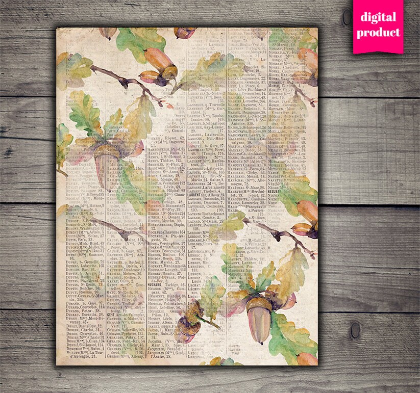 DIGITAL Vintage Fall Junk Journal Ephemera - Vintage Autumn