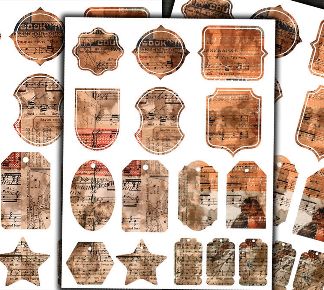 DIGITAL Junk Journal Vintage Ephemera Printables - Digital Collage ...