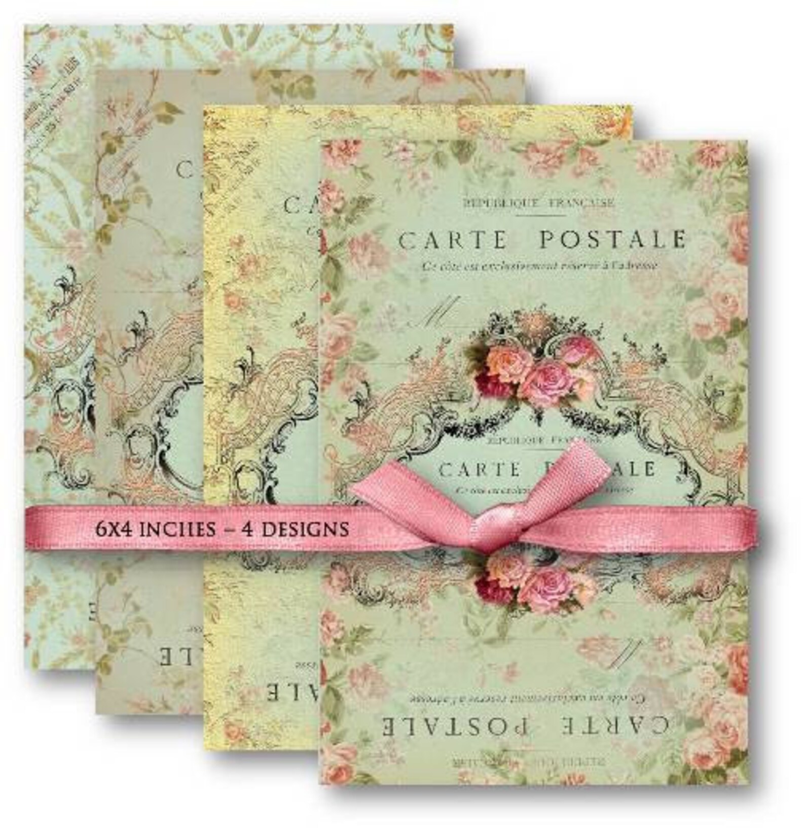 DIGITAL Carte Postale Backgrounds Digital Collage Sheet - Etsy