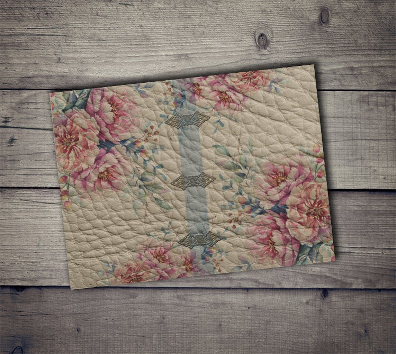 DIGITAL Printable Vintage Leather Junk Journal Covers Etsy