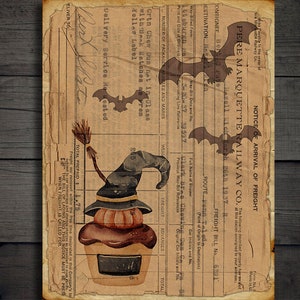 DIGITAL Vintage Halloween - Printable Junk Journal Digital Collage ...