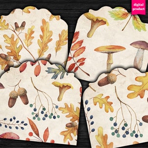 DIGITAL Vintage Fall Envelopes - Printable Autumn Envelopes - VBM2751 ...