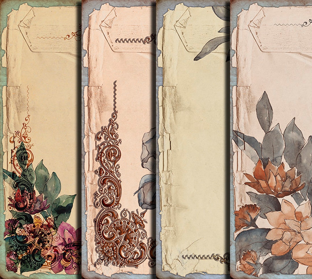 DIGITAL Vintage Floral Digital Paper Download - Etsy