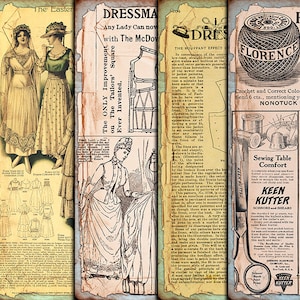 DIGITAL Vintage Ephemera - Digital Collage Sheet Download