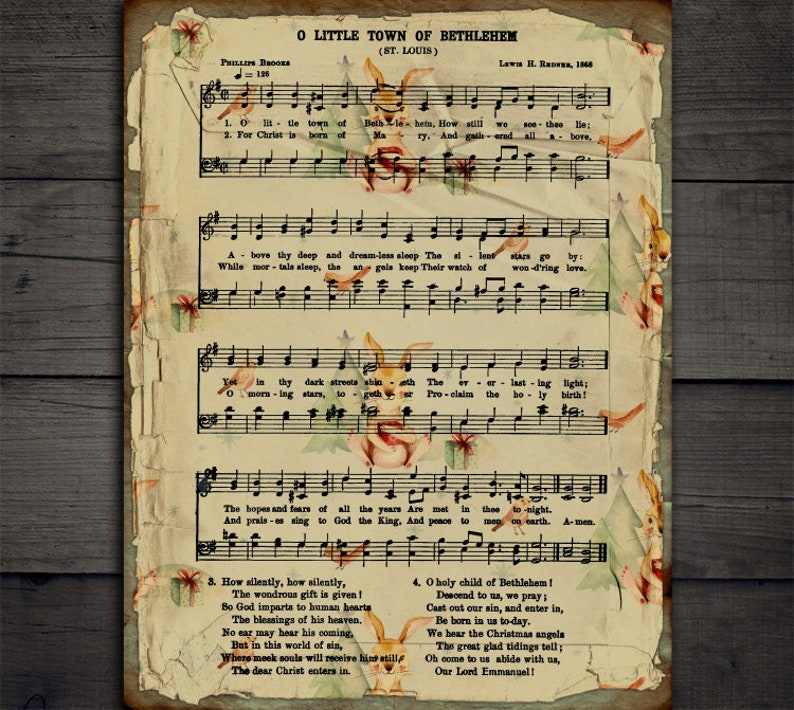 Download Clip Art Art Collectibles Digital Vintage Christmas Music Sheets Digital Vintage Christmas Songs Paper Download Vbm2173