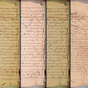 DIGITAL Vintage Grunge Handwritten Ephemera - Digital Collage Sheet Download