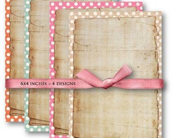 Polka Dot Digital Paper: 6x4 Collage Sheet (Digital Download)