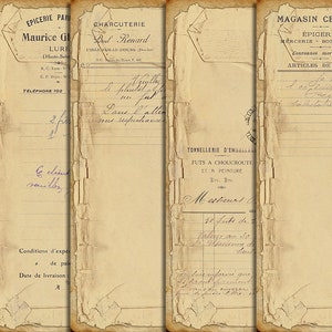 DIGITAL Vintage Grunge Junk Journal Ephemera - Digital Collage Sheet Download - VBM1827