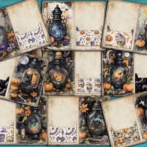 Halloween Junk Journal Kit: Spooky Potions & Papers (Digital Download)