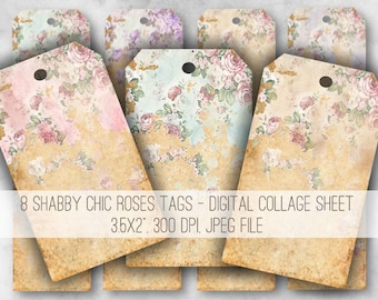 DIGITAL Digital Images Digital Collage Sheet Download Vintage Roses ...