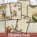 DIGITAL Christmas Cards Digital Collage Sheet Download - Digital Paper - Instant Download Printables - VBM1227 