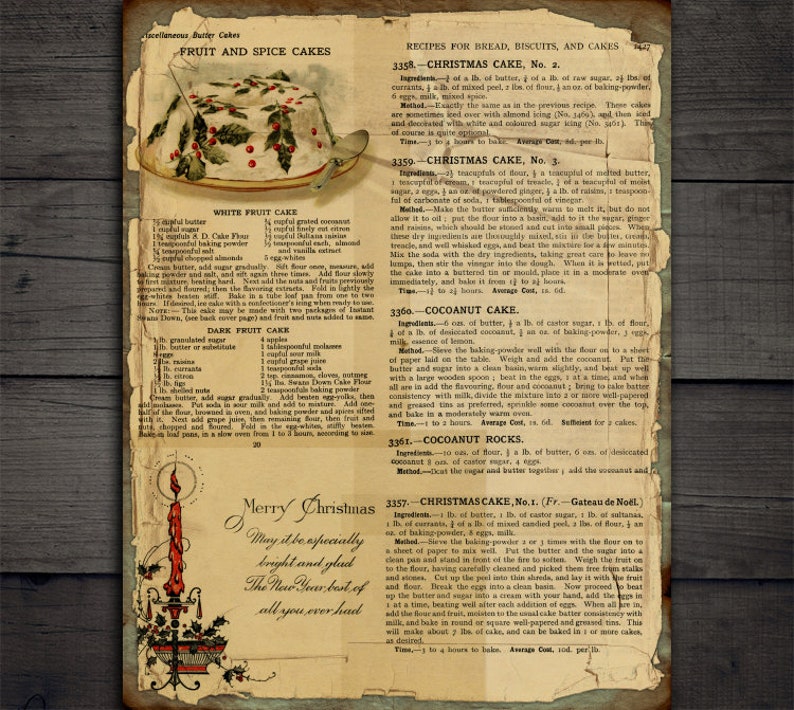 VBM2144 Digital Christmas Paper Download DIGITAL Vintage Christmas Ephemera Printable Christmas Junk Journal