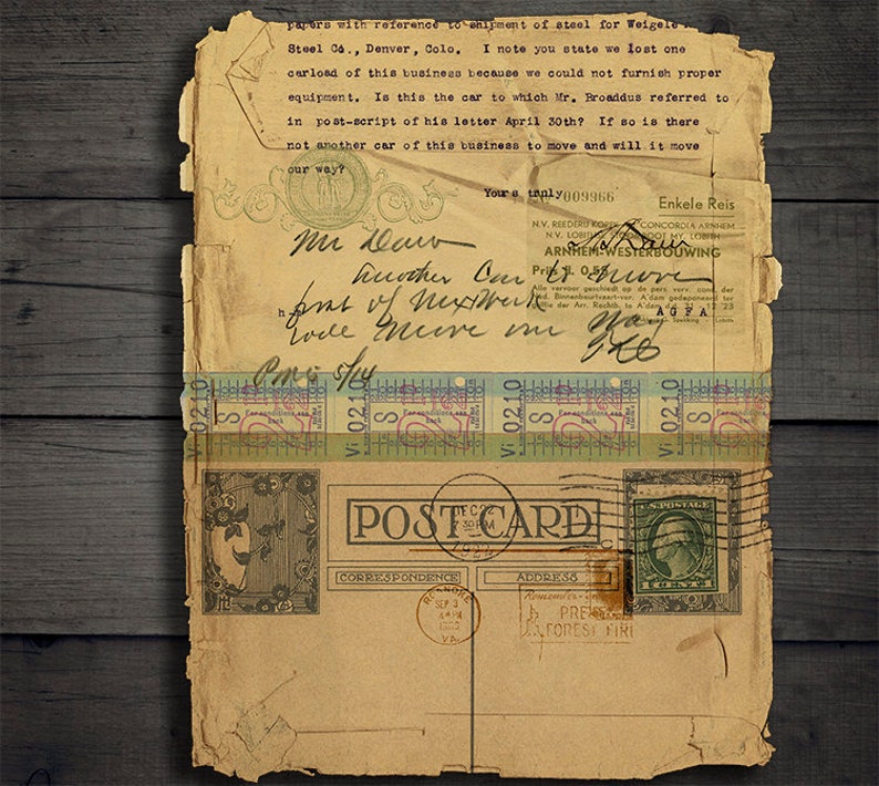 DIGITAL Vintage Newspapers Junk Journal Digital Collage Sheet Download VBM1872