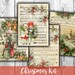 DIGITAL Christmas Digital Collage Sheet Download - Digital Paper - Instant Download Printables - VBM1226 