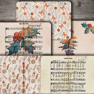 Christmas Junk Journal Printable Pages: Vintage Ephemera (PDF)