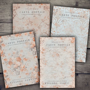 DIGITAL Vintage Floral Digital Paper Printables