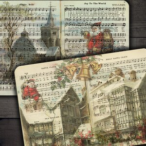DIGITAL Vintage Christmas Digital Paper Download