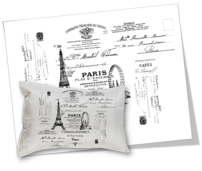 Französisch Paris Typografie digitale Collage Sheet (digitaler Download)