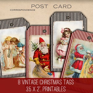 DIGITALE Weihnachtsanhänger - 1194 - Digitales Bild - Sofort Download Printables
