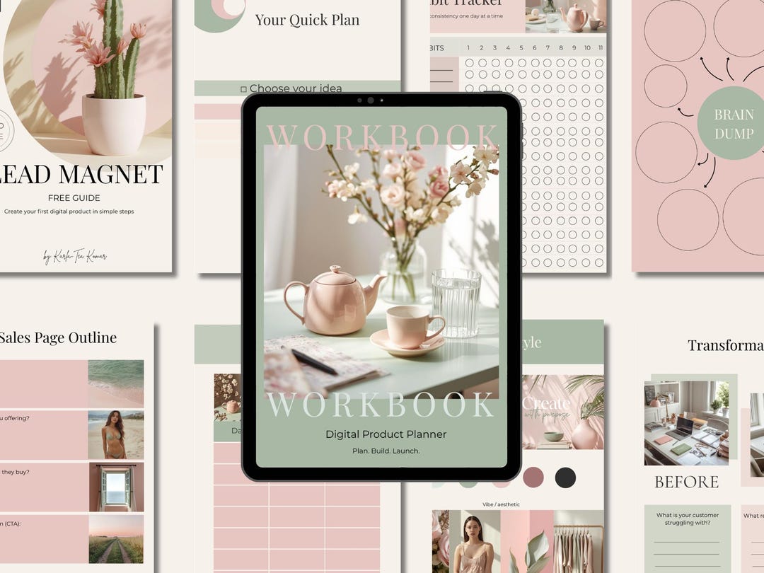 Digital Product Templates Bundle | Ebook, Workbook, Lead Magnet ...