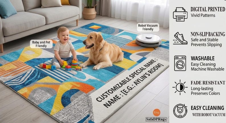 Logo Rug Custom Business Indoor Rug Your Design Entryway Entry Entrance ...
