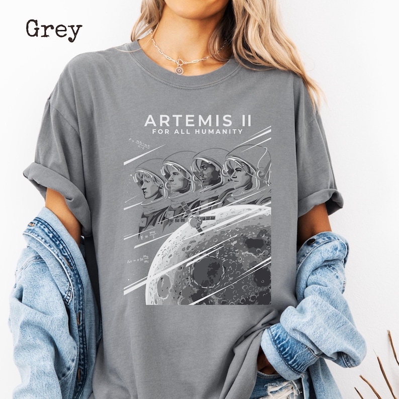 Artemis II Moon Mission Shirt, NASA Inspired Space Exploration T-shirt ...