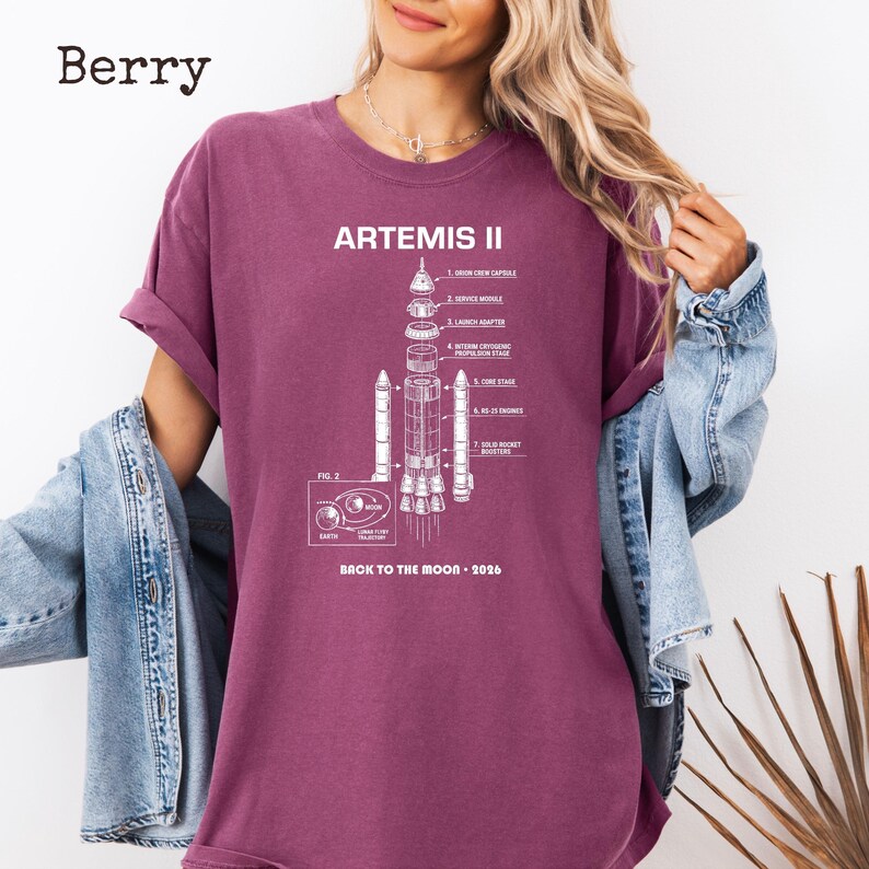 Artemis II Moon Mission Shirt, NASA Inspired Space Exploration T-shirt ...