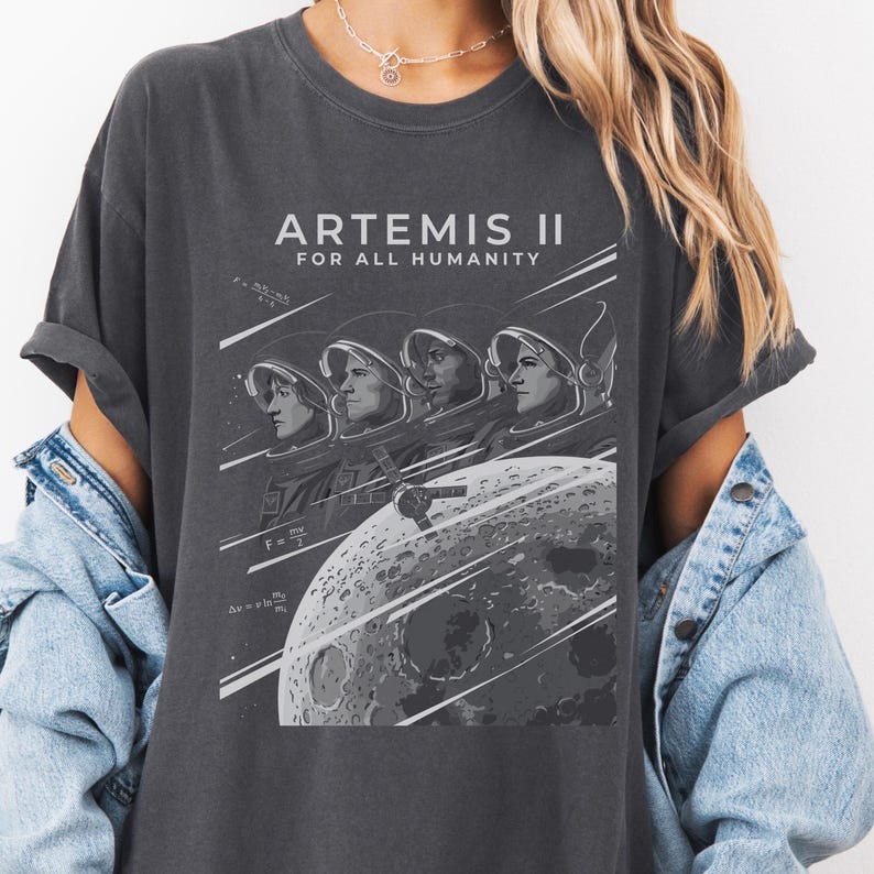 Artemis II Moon Mission Shirt, NASA Inspired Space Exploration T-shirt ...