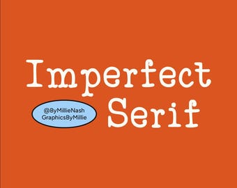 Fuente serif imperfecta / dibujada a mano