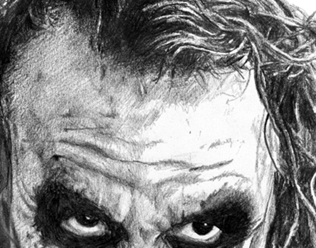 ORIGINAL JOKER Pencil Drawing - Etsy