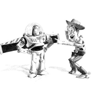 TOY STORY Bleistiftzeichnung