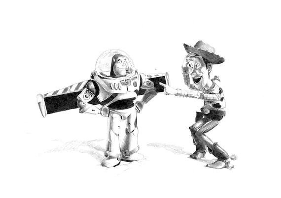 Toy Story at 20 See Pixar Concept Art for Buzz and Woody  Time