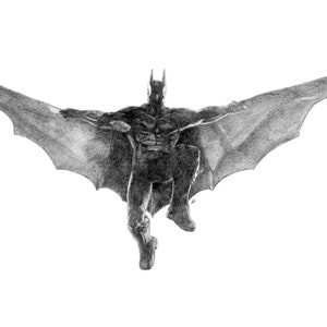 BATMAN Arkham Knight Federzeichnung